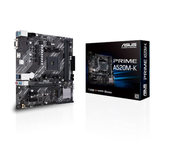 ASUS MB AMD PRIME A520M-K AM4, A520 DDR4, M2, HDMI