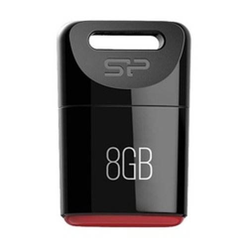 SILICON POWER USB 2.0 8GB T06 TOUCH FLASH DRIVE BLACK