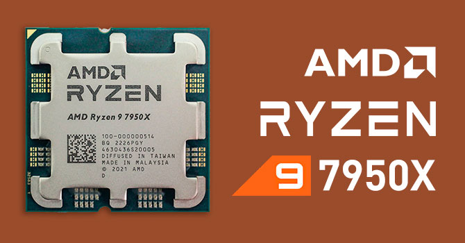 AMD CPU RYZEN 9, 7950X, AM5, 4.50GHz 16 CORE, CACHE 64MB, 170W, WOF