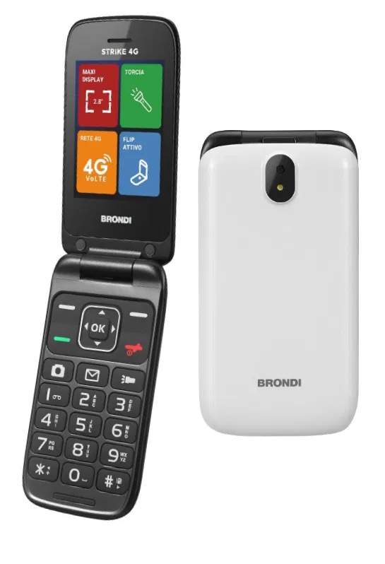 BRONDI CELLULARE STRIKE 4G LIGHT GREY