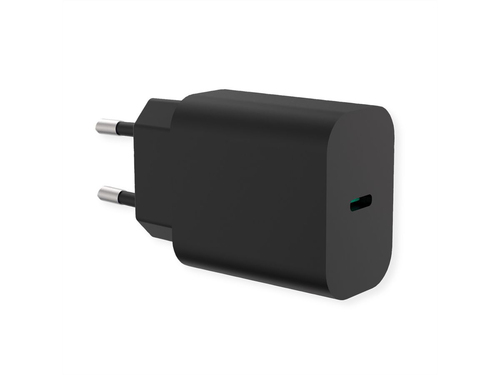 VALUE CARICATORE DA PARETE 1 PORTA TYPE C 25W NERO