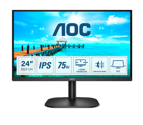 AOC MONITOR 23,8 LED IPS FHD 16:9 250 CDM, DVI/HDMI