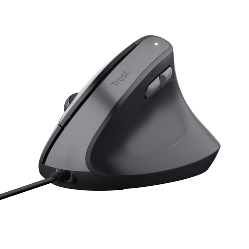 TRUST BAYO II ERGONOMIC MOUSE MOUSE ERGONOMICO USB 6 TASTI 800-2400 DPI REGOLABILI ULTRA SILENZIOSO NERO
