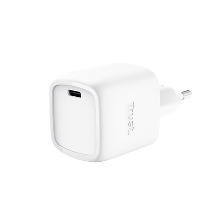 TRUST ALIMENTATORE/CARICABATTERIA 30W USB-C GAN - PLASTICA RICICLATA 50 - MAXO - BIANCO