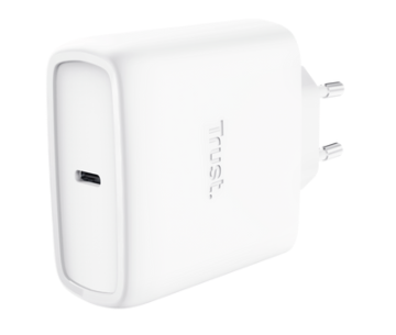 TRUST ALIMENTATORE/CARICABATTERIA 65W USB-C GAN - CAVO RICARICA INCLUSO - PLASTICA RICICLATA 50 - M