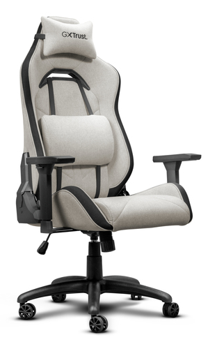 TRUST SEDIA GAMING PREMIUM IN TESSUTO REALIZZATA CON MATERIALI SOSTENIBILI- GXT 723B RUYA - BEIGE