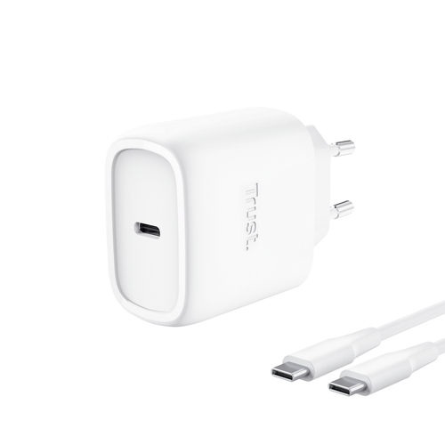 TRUST ALIMENTATORE/CARICABATTERIA 45W USB-C PER APPLE - CAVO RICARICA INCLUSO - PLASTICA RICICLATA 5
