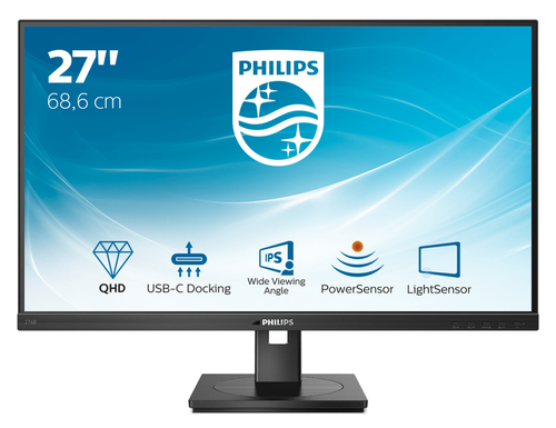 PHILIPS MONITOR 27 LED IPS 16:9 2560 x 1440 350 CDM, USB-C, PIVOT, DP/HDMI, MULTIMEDIALE
