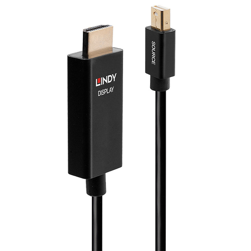 LINDY CAVO ADATTATORE DA MINI DISPLAYPORT A HDMI 4K60HZ, 2 M