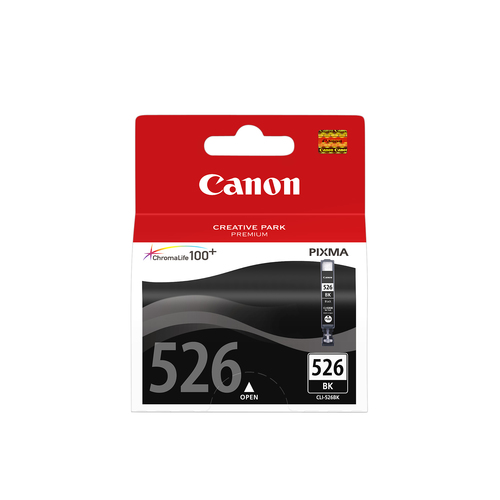 CANON CART INK NERO CLI-526BK 9ML PER MG 5150 5250 6150 8150 IP4850
