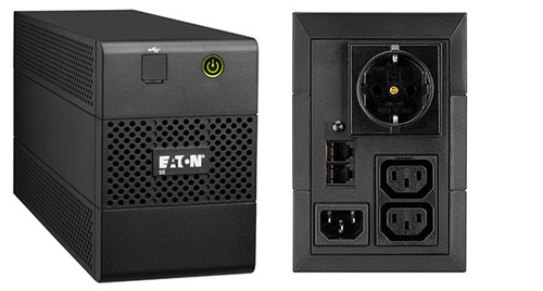 EATON UPS 5E 850I USB DIN 850VA, TOWER, 230 V AC INGRESSO, 230 V AC USCITA - 1 x IEC 60320 C14, 2 x IEC 60320 C13, 1 x SCHUKO