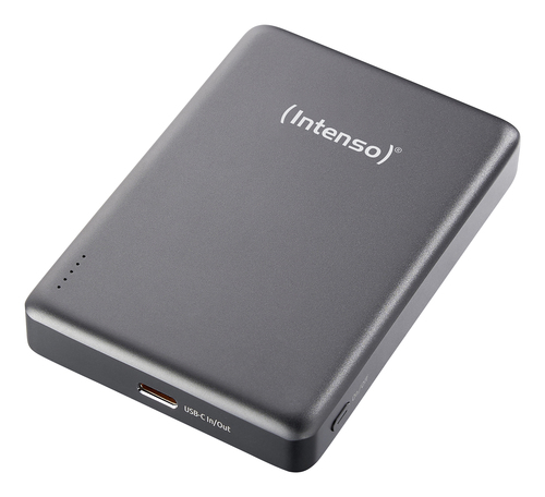 INTENSO S10000 POWER BANK 10.000mAh USB-C DISPLAY LCD CON CAVO USB-C INTEGRATO GREY