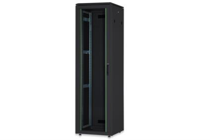ARMADIO 42 UNITA LINEA PROFESSIONALE (A)2020 X (L)600 X (P)600 MM. COLORE NERO RAL9005  (DN-19 42U 6/6-SW)