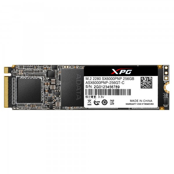 ADATA SSD GAMING XPG SX6000 PRO 256GB M.2 PCIE GEN3X4 NVME 1.3 3D NAND