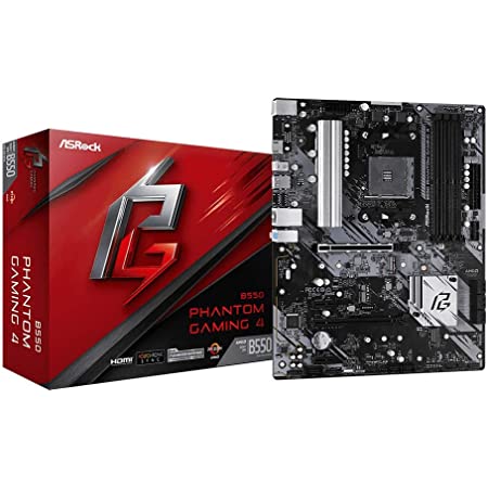 ASROCK MB AMD B550, B550M PHANTOM GAMING 4, AM4, 4 DDR4, Micro ATX