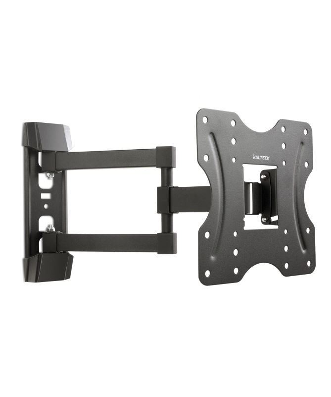 VULTECH BTV-D2342LITE SUPPORTO STAFFA A MURO INCLINABILE A 3 SNODI +3° -10° PER TV A SCHERMO PIATTO LED LCD PLASMA DA 23'' A 42'' VESA 200x200 200X100 100x100 NERO