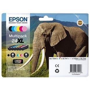 EPSON CART. INK MULTIPACK 6 CARTUCCE SERIE 24XL ELEFANTE PER XP750 XP856