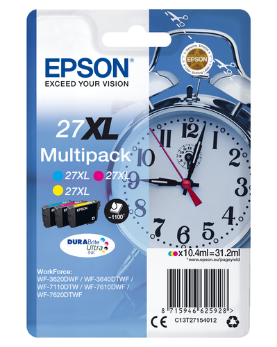 EPSON CART. INK MULTIPACK COLORE XL GIALLO + CIANO + MAGENTA PER WF-3620/3640/7110/7610/7620 SERIE SVEGLIA