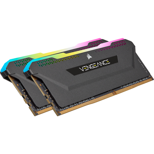 CORSAIR RAM VENGEANCE RGB PRO 16GB 2X8GB DDR4 3600 PC4-28800 C18 1.35V DESKTOP MEMORY - BLACK