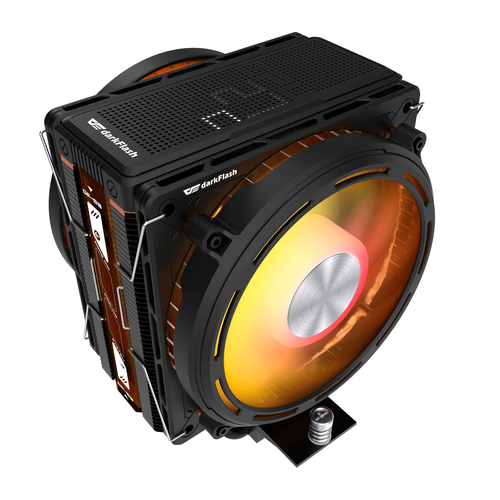 DARKFLASH E400 PLUS CPU AIR COOLER, DUAL ARGB FANS, 230W TDP, 800-2000 RPM, INTEL LGA1851/1700/1200