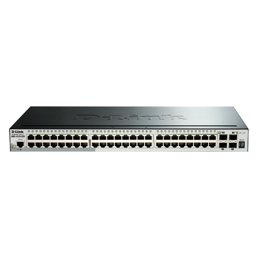 D-LINK SWITCH 52 PORTE GIGABIT POE MANAGED, INCLUDE 4 PORTE 10G SFP+