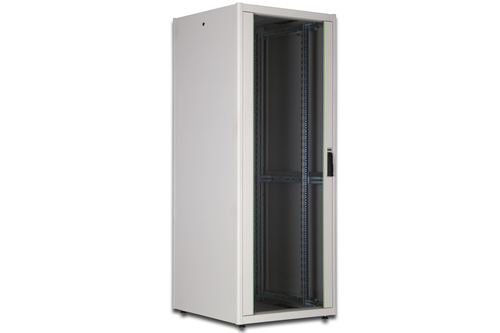 ARMADIO 42 UNIT 19 PER RETI E SERVER MISURE (A)2010 X (L)800 X (P)800 MM. COLORE GRIGIO CHIARO