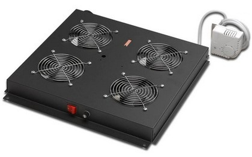 KIT 4 VENTOLE CON TERMOSTATO COLORE NERO PER ARMADI LINEA PROFESSIONALE