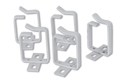 PASSACAVI PER ARMADI RACK 100x45 mm. CONFEZIONE 10 PEZZI - COLORE GRIGIO RAL 7035