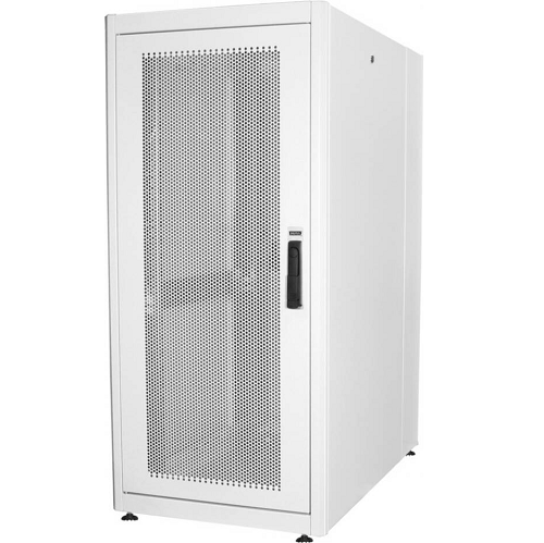 ARMADIO 26 UNIT 19 PER RETI E SERVER MISURE (A)1299 X (L)600 X (P)1000 MM. COLORE GRIGIO CHIARO PORTA TRAFORATA