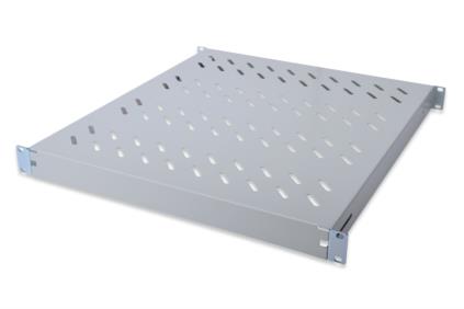 RIPIANO PER ARMADIO RACK 19 ALLUNGABILE 350 MM CON 4 AGGANCI GRIGIO