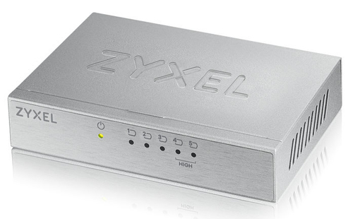 ZYXEL SWITCH UNMANAGED 5 PORTE 10/100Mbit, CHASSIS METALLO, DESKTOP