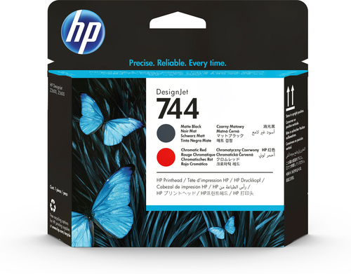 HP CART INK 744 NERO OPACO + ROSSO