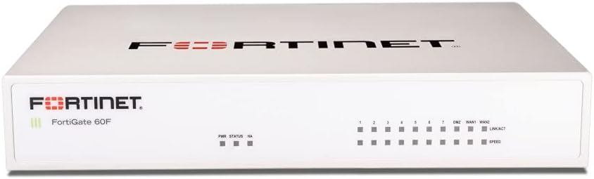 FORTIGATE-60F 10 PORTE GE RJ45 (INCLUSO 7 P. INTERNE, 2 P. WAN, 1 P. DMZ).