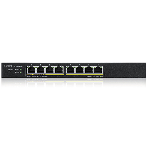 ZYXEL GS1915-8EP-EU0101F SWITCH GESTITO L2 8 x 10/100/1000 (PoE+) PoE+ (60 W) COMPATIBILE CON NEBULAFLEX