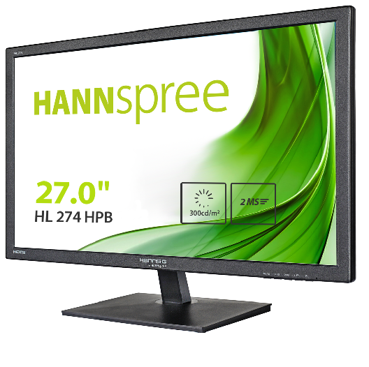 HANNSG MONITOR 27 LED TN 16:9 FHD 5MS 250 CDM, VGA/DVI/HDMI, MULTIMEDIALE
