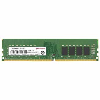 TRANSCEND RAM DIMM 32GB DDR4 2X16GB 3200MHZ U-DIMM 1Rx8 2Gx8 CL22 1.2V