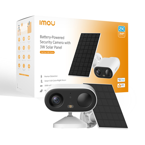IMOU TELECAMERE A BATTERIA CELL GO FULL COLOR KIT BULLET WI-FI FULL-COLOR 3 MP 2.8 MM IR BATTERIA + - TELECAMERE IP