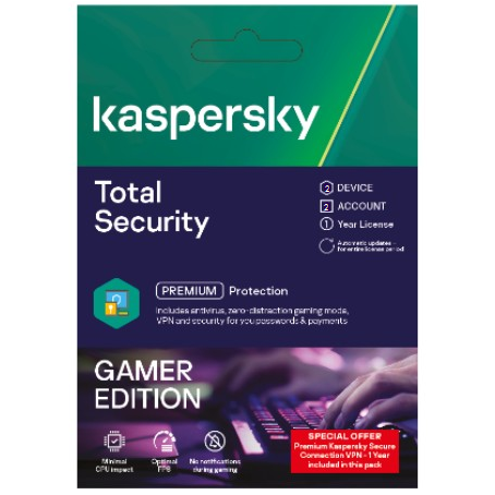 KASPERSKY TOTAL SECURITY 2 DEVICE GAMER EDITION