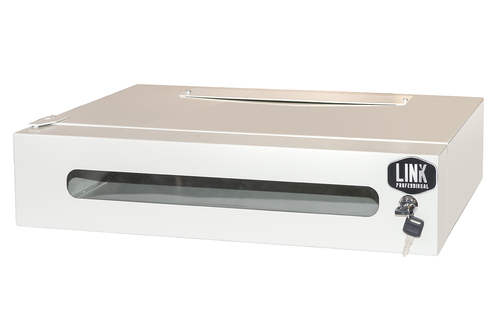 ARMADIO RACK 19 2U PROFONDITA 360 MM COLORE GRIGIO CON PORTA VETRO (AxPxL) CM 12x36x54