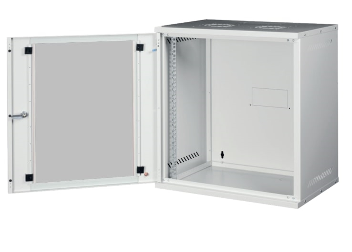 ARMADIO RACK 19 A MURO 4U 19 (L) 542 mm (P) 400 mm COLORE GRIGIO DISASSEMBLATO