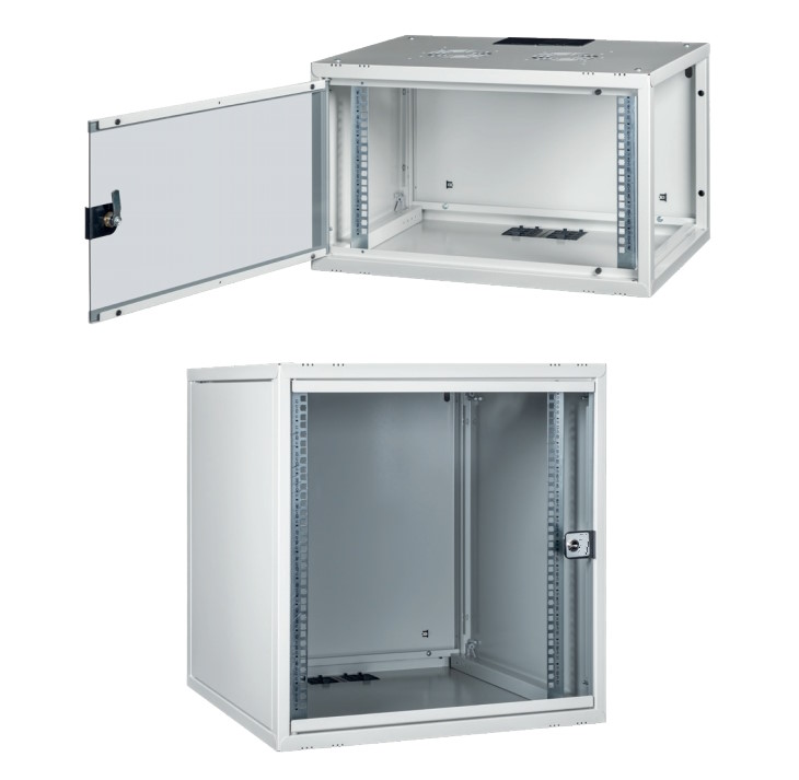 ARMADIO RACK 19 6U PROFONDITA 600 MM DA ASSEMBLARE GRIGIO DISASSEMBLATO SERIE EAVI