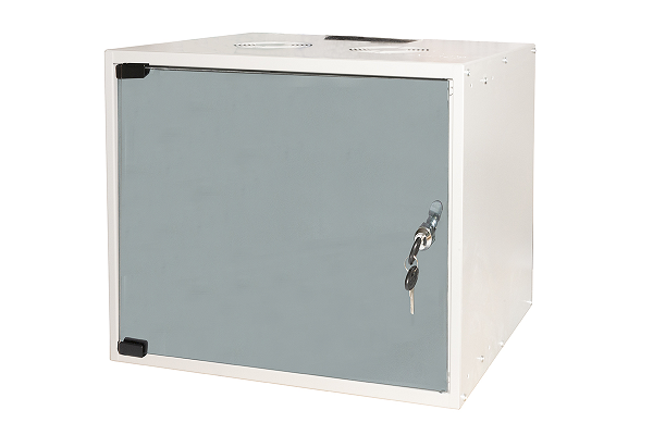 ARMADIO RACK 19 DISASSEMBLATO 9 UNITA DA MURO PER RETI (A)460 X (L)540 X (P) 400 MM COLORE GRIGIO PORTA VETRO