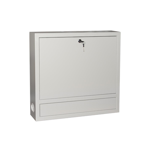 ARMADIO A MURO PER LAPTOP CON CHIUSURA A CHIAVE COLORE GRIGIO