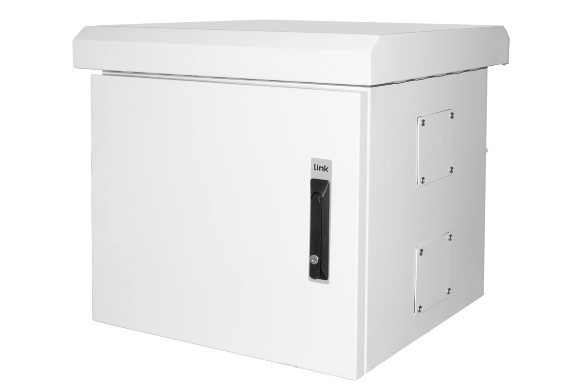 ARMADIO 19 6U ESTERNO IP66 INSTALLAZIONE SU PALO CON VENTOLE