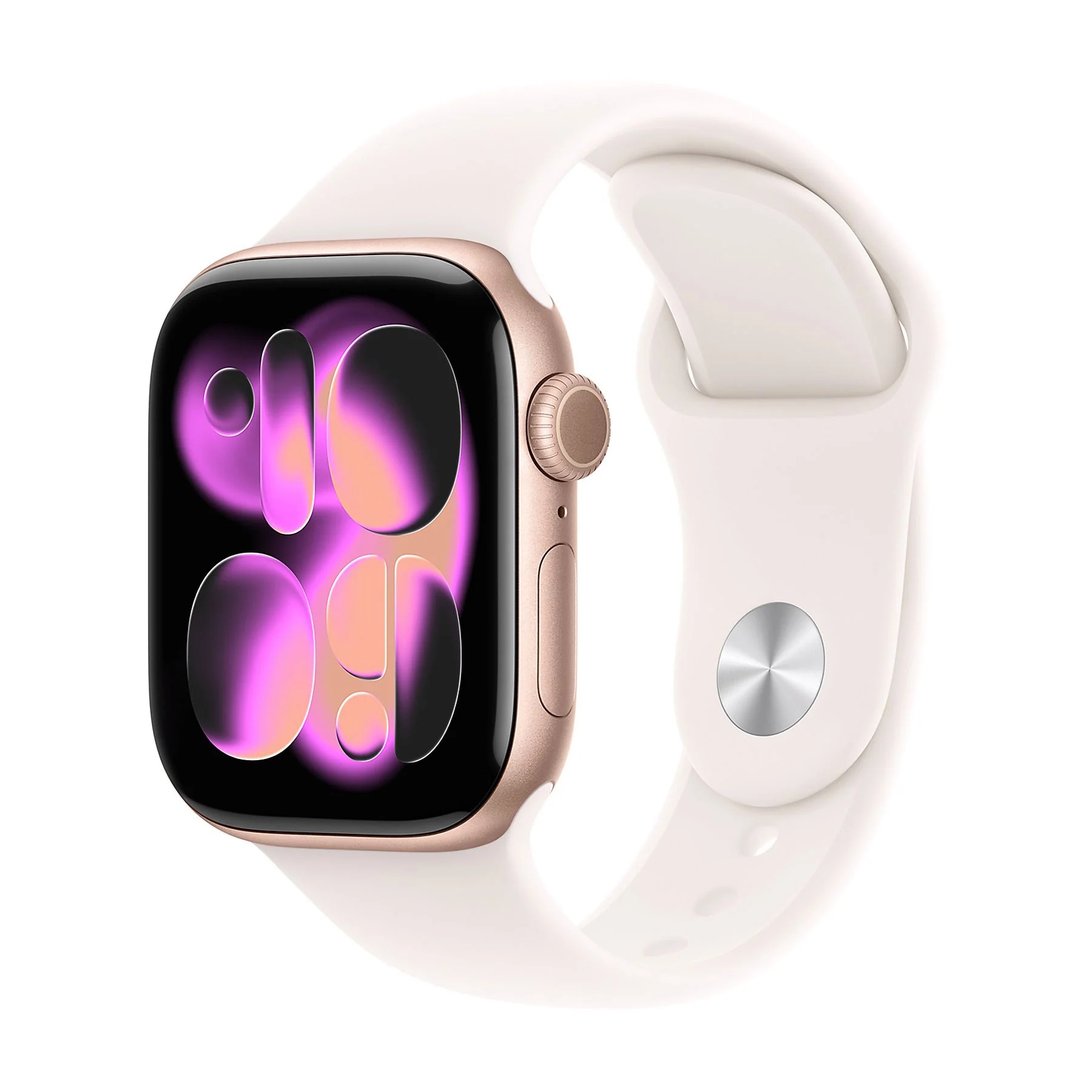APPLE WATCH SERIES 11GPS42MMROSE GOLD ALUMINIUM CASE WITH LIGHT BLUSH SPORT BAND, M/L - SMARTWATCH
