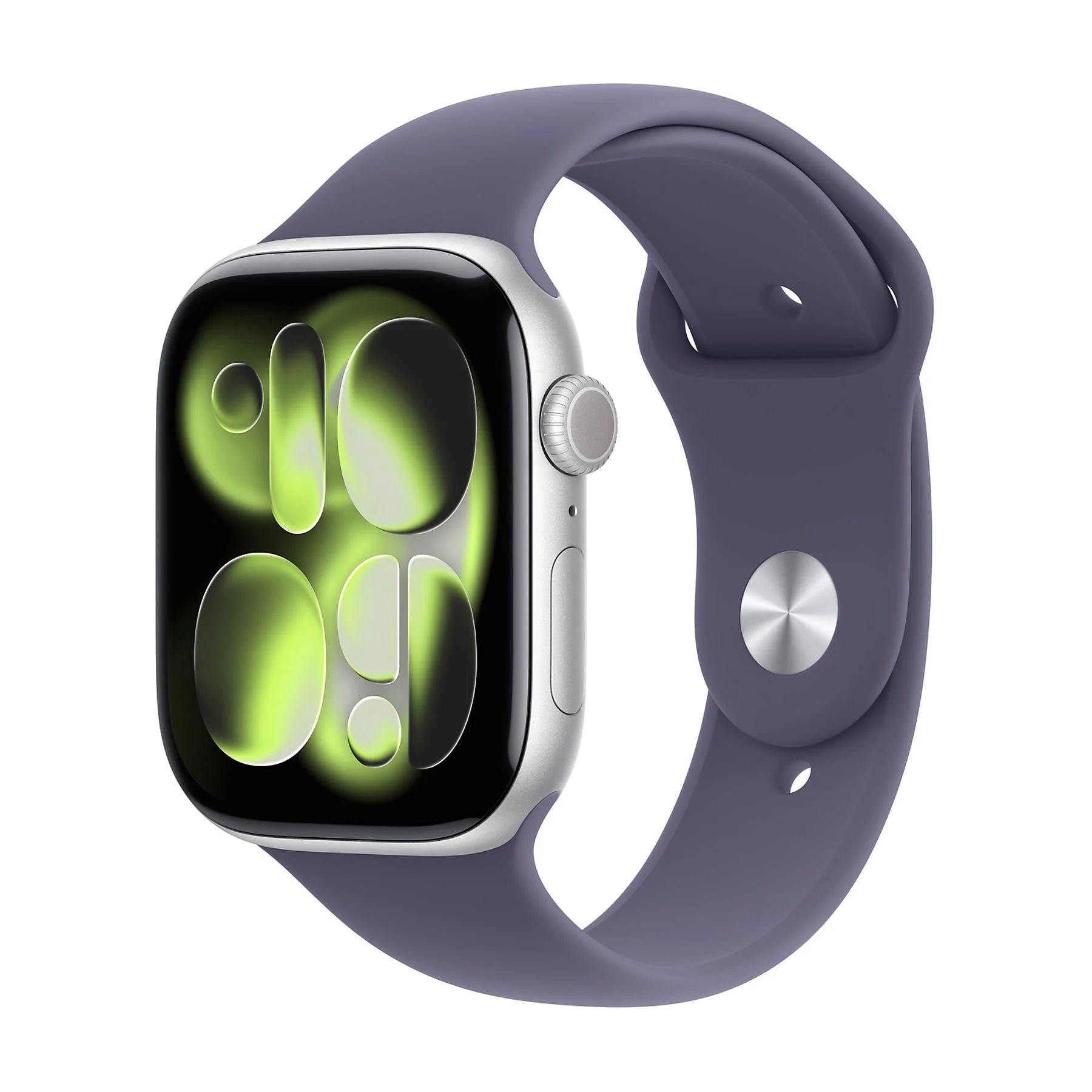 APPLE WATCH SERIES 11GPS46MMSILVER ALUMINIUM CASE WITH PURPLE FOG SPORT BAND, M/L - SMARTWATCH