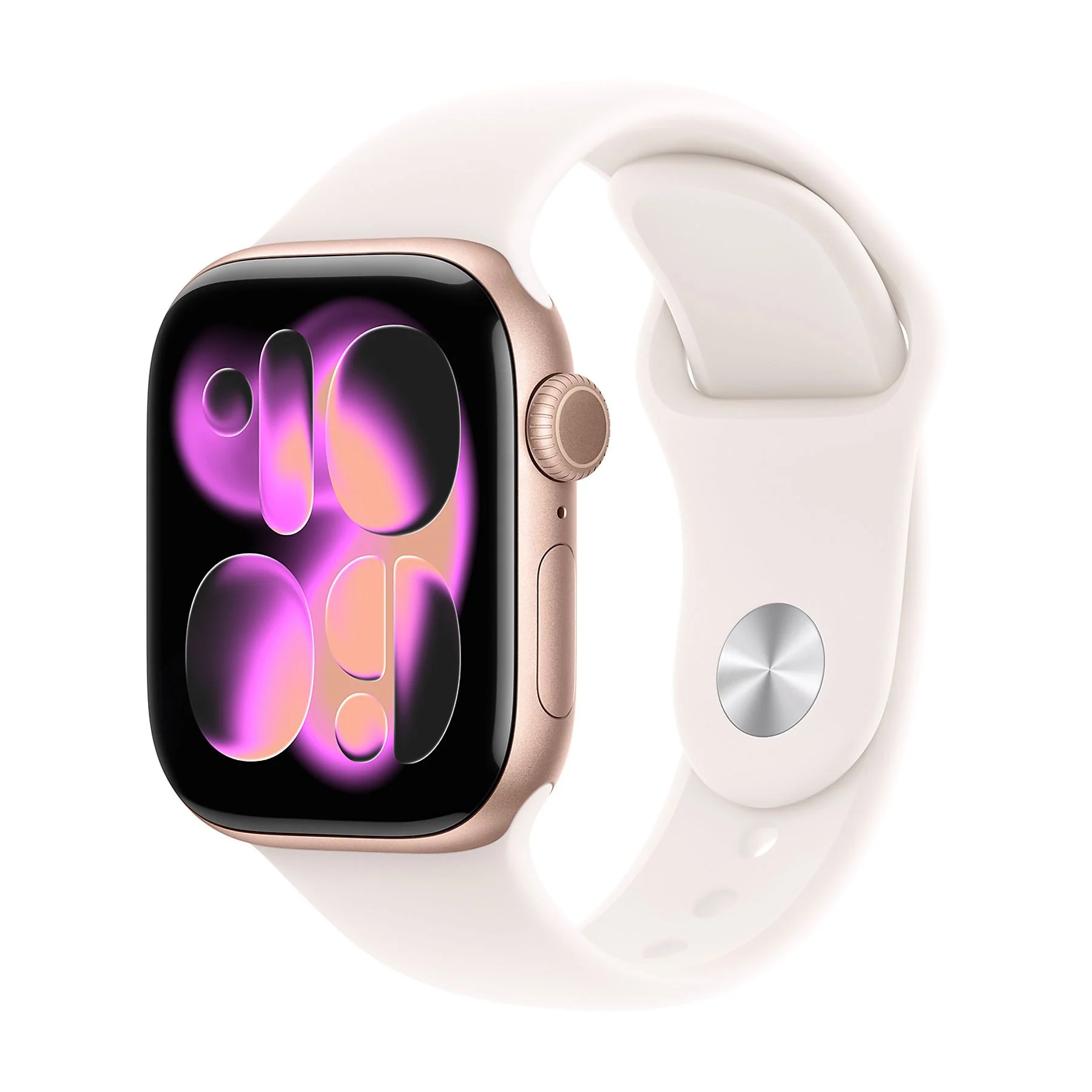 APPLE WATCH SERIES 11 GPS + CELLULAR 5G 42mm CASSA ALLUMINIO ORO ROSA CON BAND ROSA FARD - S/M