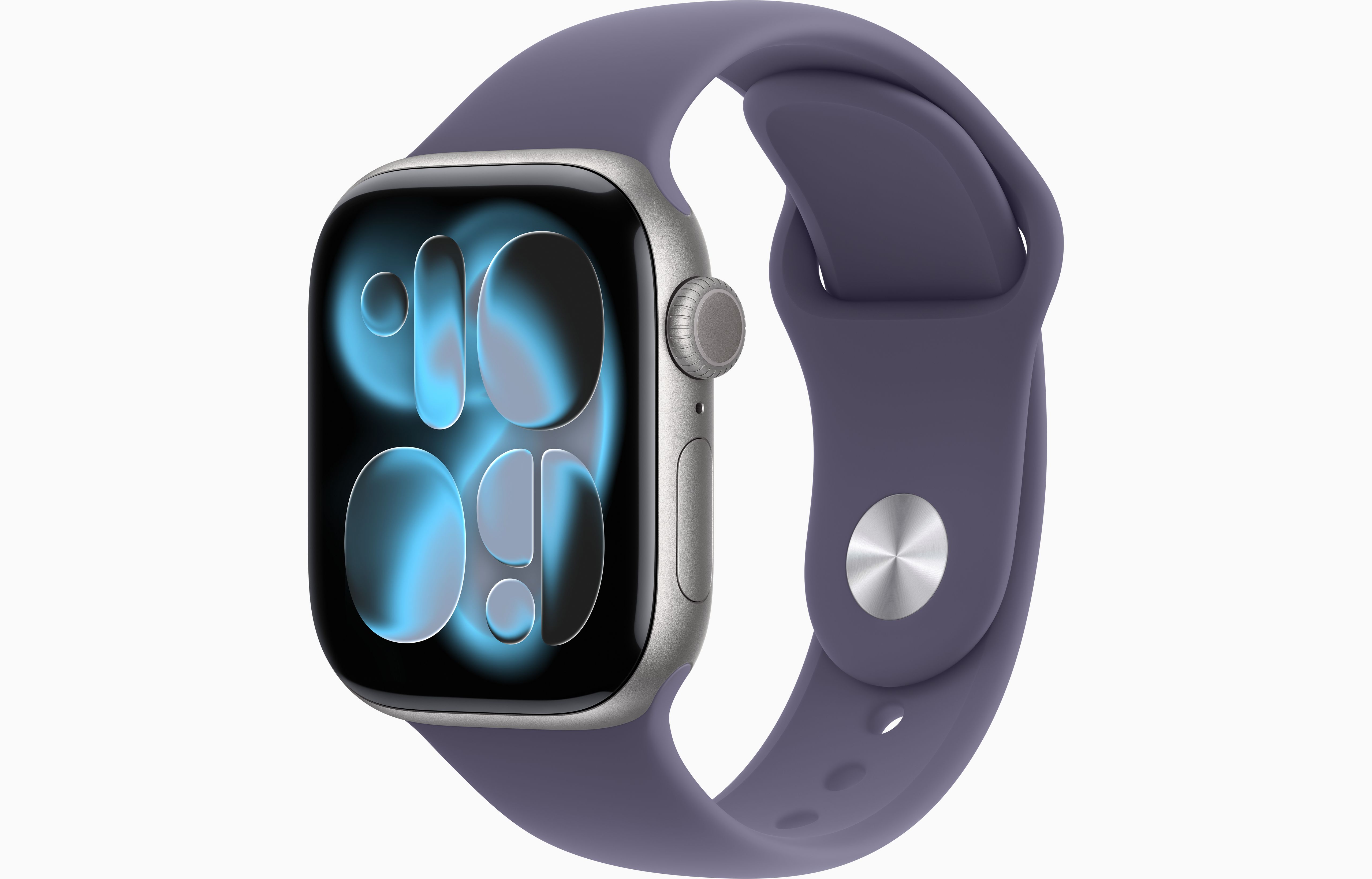 APPLE WATCH SERIES 11GPS E CELLULAR 46MM SILVER ALUMINIUM CASE WITH PURPLE FOG SPORT BAND, M/L - SMARTWATCH