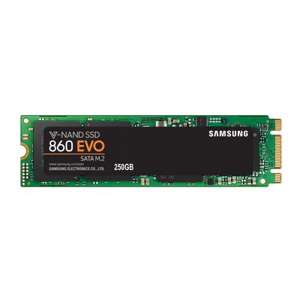 SAMSUNG SSD 860 EVO M.2 2280 250GB 2,5 SATA3 MJX CONTROLLER V-NAND MLC 550/520 MB/S R/W