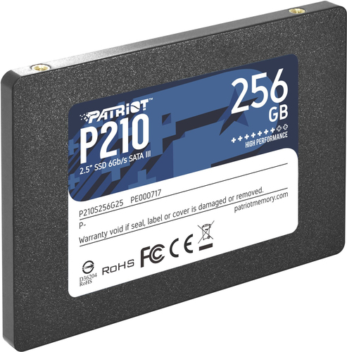 PATRIOT SSD P210 256GB SATA3 6GB/S 2,5 500/400 MB/S